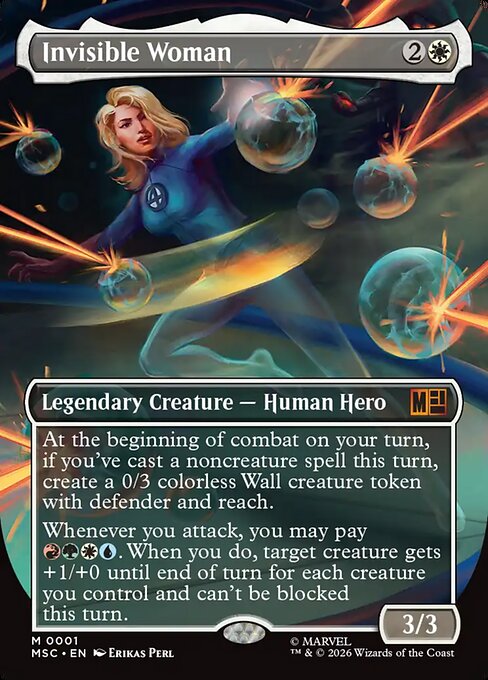 Invisible Woman Marvel Super Heroes Commander Magic: The Gathering card image