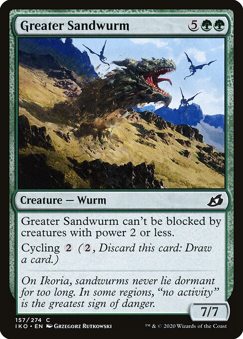 Greater Sandwurm Ikoria: Lair of Behemoths Magic: The Gathering card image