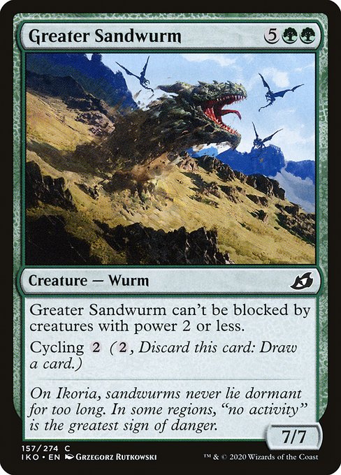 Greater Sandwurm - Ikoria: Lair of Behemoths #157 Magic: The Gathering card image