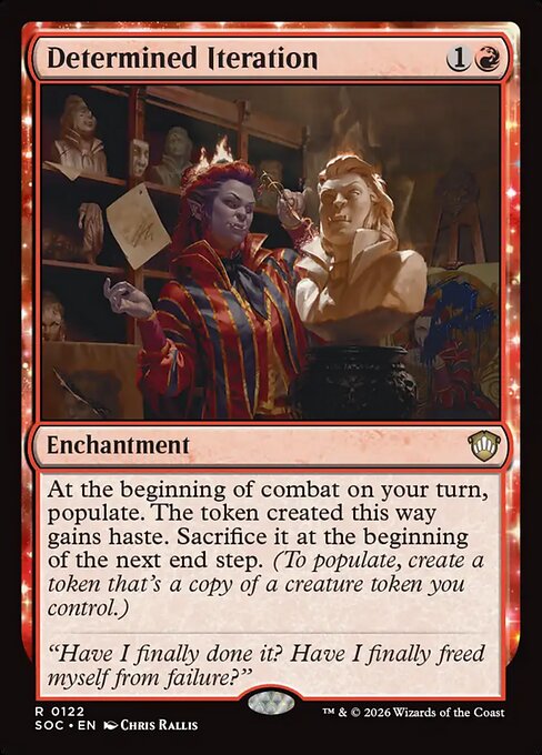 Determined Iteration - Secrets of Strixhaven Commander #122