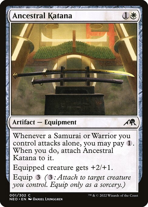 Ancestral Katana - Kamigawa: Neon Dynasty #1