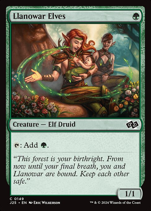 Llanowar Elves - Foundations Jumpstart #149 - Near Mint - Non-Foil