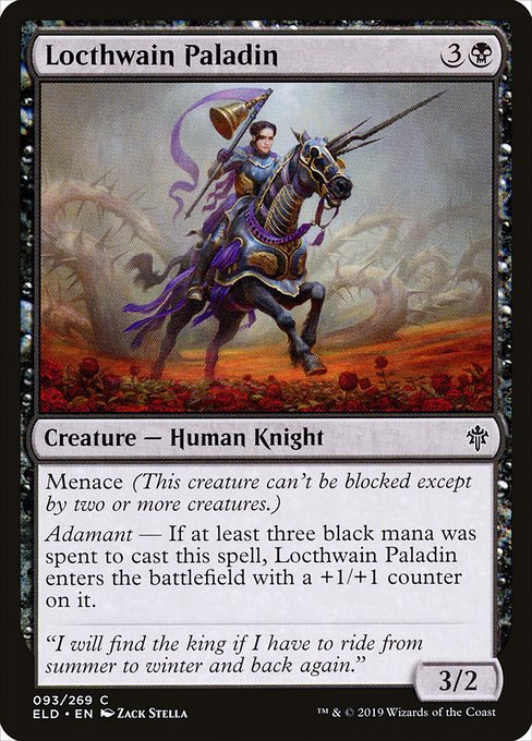 Locthwain Paladin - Throne of Eldraine #93