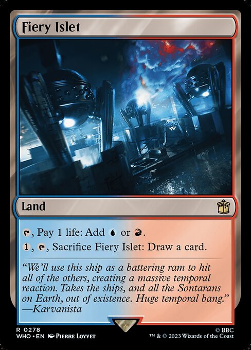 Fiery Islet Doctor Who Magic: The Gathering card image