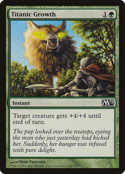 Titanic Growth - Magic 2012 #198 Magic: The Gathering card image