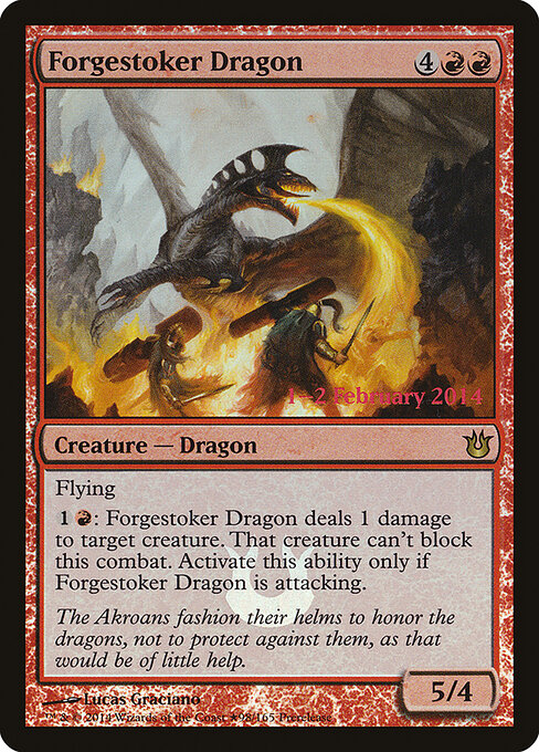 Forgestoker Dragon Born of the Gods Promos Magic: The Gathering card image