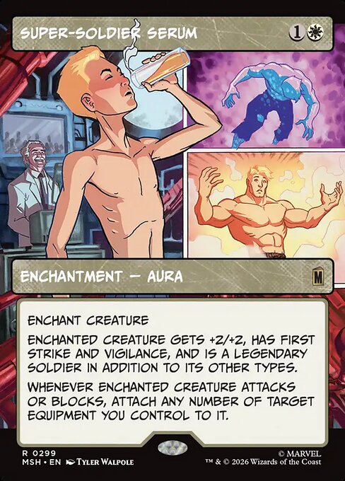 Super-Soldier Serum Marvel Super Heroes Magic: The Gathering card image