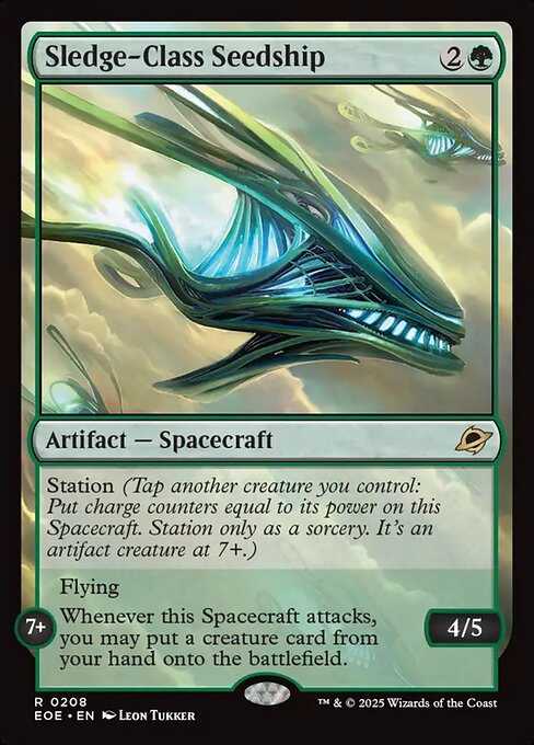 Sledge-Class Seedship Edge of Eternities Magic: The Gathering card image