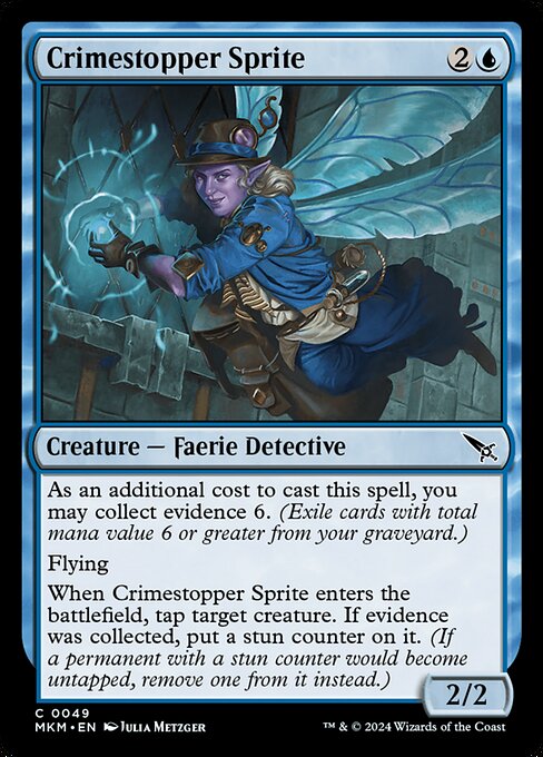 Crimestopper Sprite - Murders at Karlov Manor #49 Magic: The Gathering card image