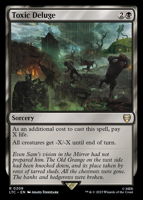 Toxic Deluge - Tales of Middle-earth Commander #209 Magic: The Gathering card image