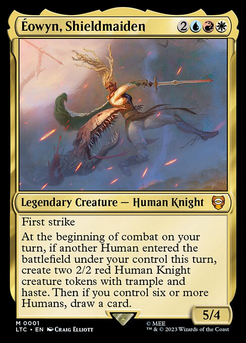 √âowyn, Shieldmaiden Tales of Middle-earth Commander Magic: The Gathering card image