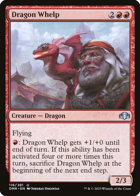 Dragon Whelp Dominaria Remastered Magic: The Gathering card image