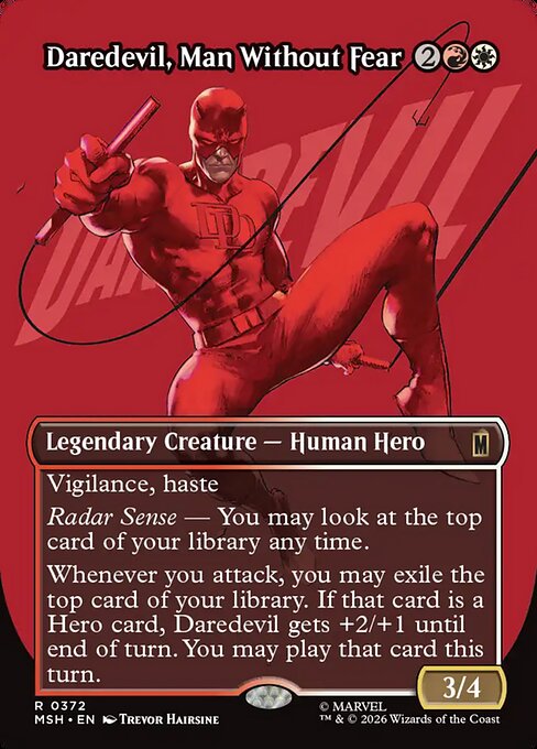 Daredevil, Man Without Fear Marvel Super Heroes Magic: The Gathering card image