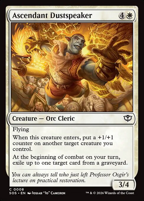 Ascendant Dustspeaker - Secrets of Strixhaven #8 Magic: The Gathering card image