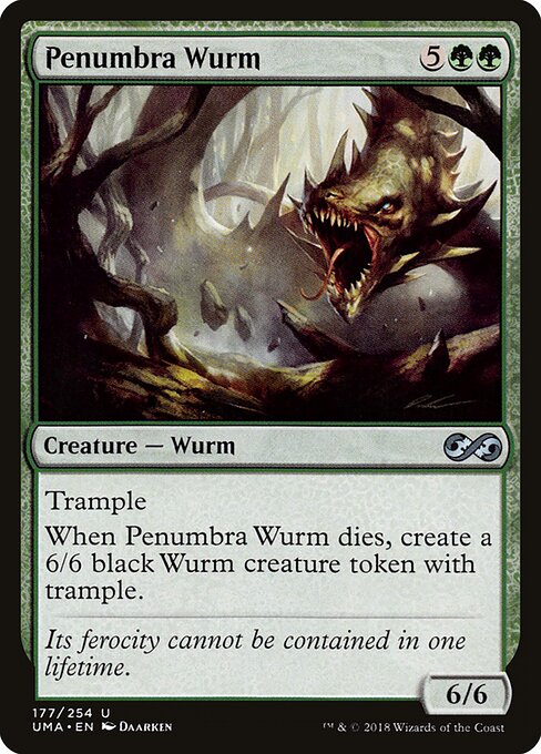 Penumbra Wurm Ultimate Masters Magic: The Gathering card image
