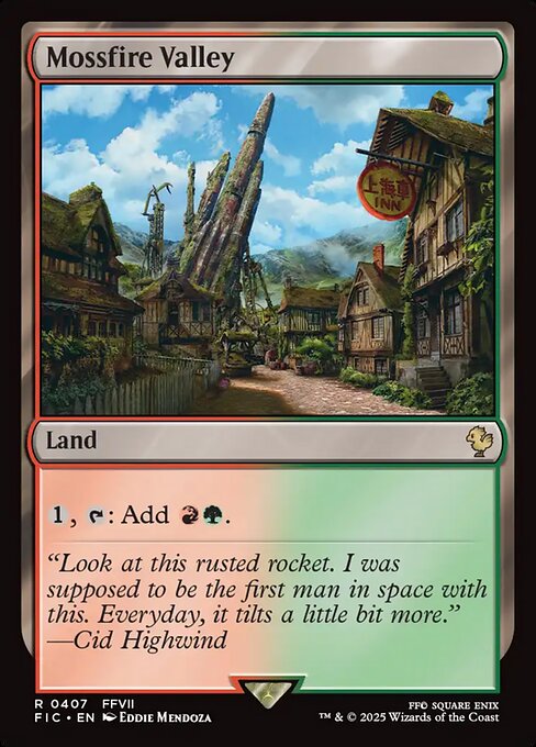 Mossfire Valley - Final Fantasy Commander #407 Magic: The Gathering card image
