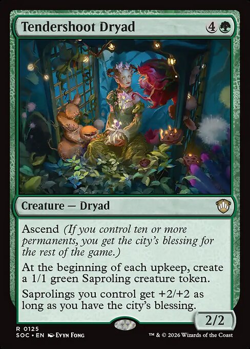 Tendershoot Dryad - Secrets of Strixhaven Commander #125