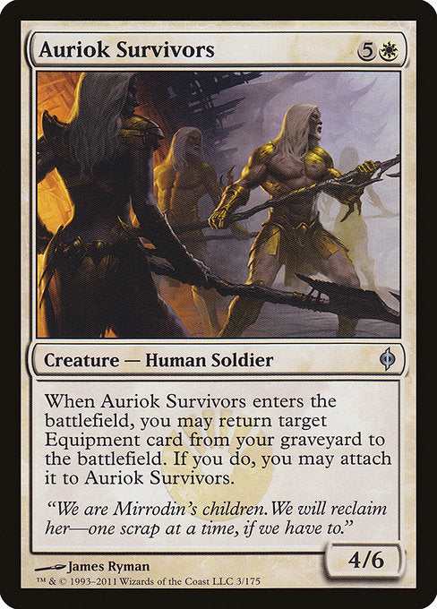 Auriok Survivors - New Phyrexia #3 Magic: The Gathering card image