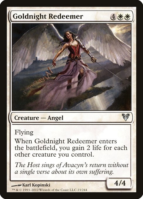 Goldnight Redeemer - Avacyn Restored #23 Magic: The Gathering card image