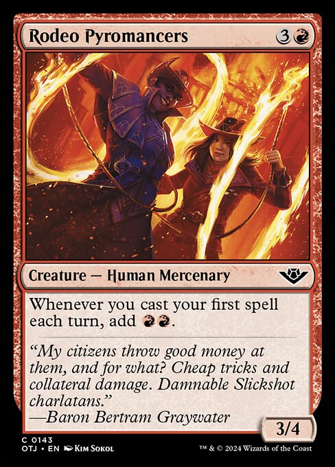 Rodeo Pyromancers Outlaws of Thunder Junction Magic: The Gathering card image