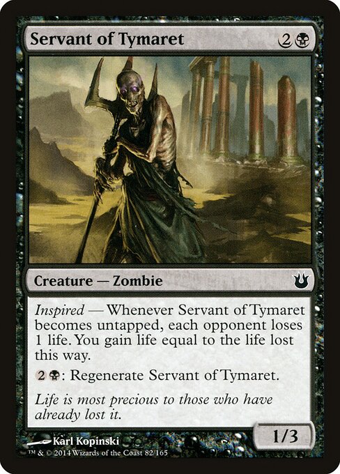 Servant of Tymaret Born of the Gods Magic: The Gathering card image