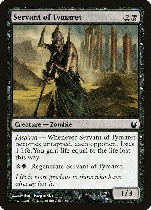 Servant of Tymaret - Born of the Gods #82 Magic: The Gathering card image
