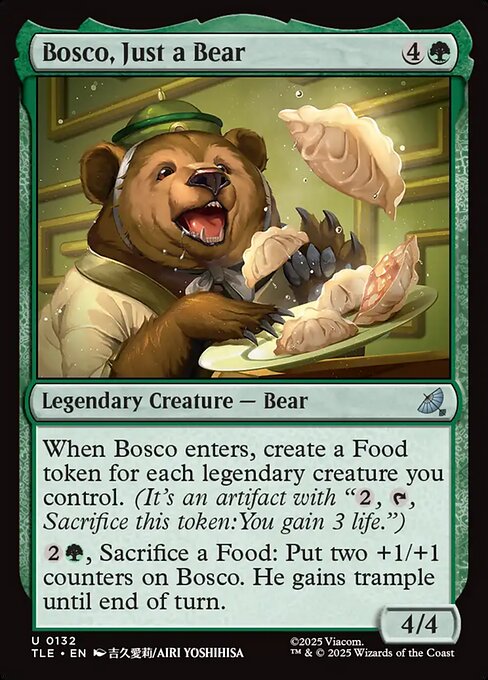 Bosco, Just a Bear - Avatar: The Last Airbender Eternal #132 Magic: The Gathering card image