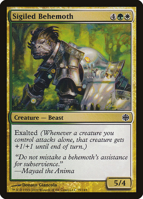 Sigiled Behemoth - Alara Reborn #79