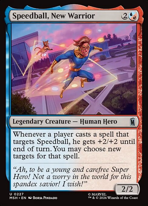 Speedball, New Warrior Marvel Super Heroes Magic: The Gathering card image