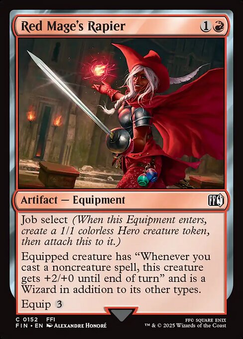 Red Mage's Rapier Final Fantasy Magic: The Gathering card image