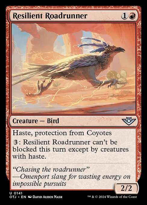 Resilient Roadrunner Outlaws of Thunder Junction Magic: The Gathering card image