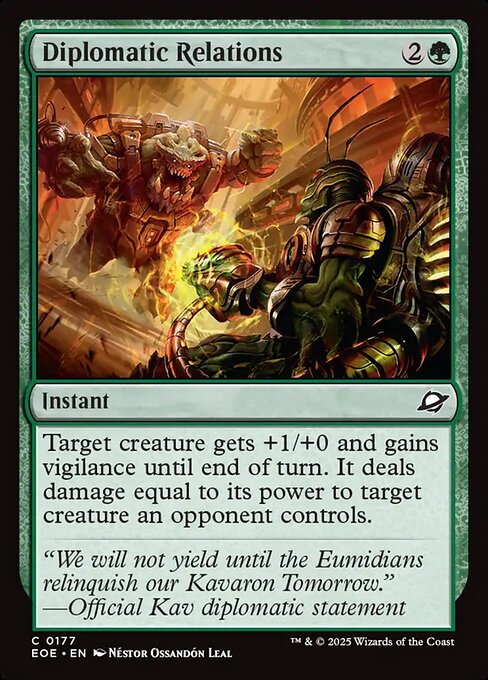 Diplomatic Relations - Edge of Eternities #177 Magic: The Gathering card image