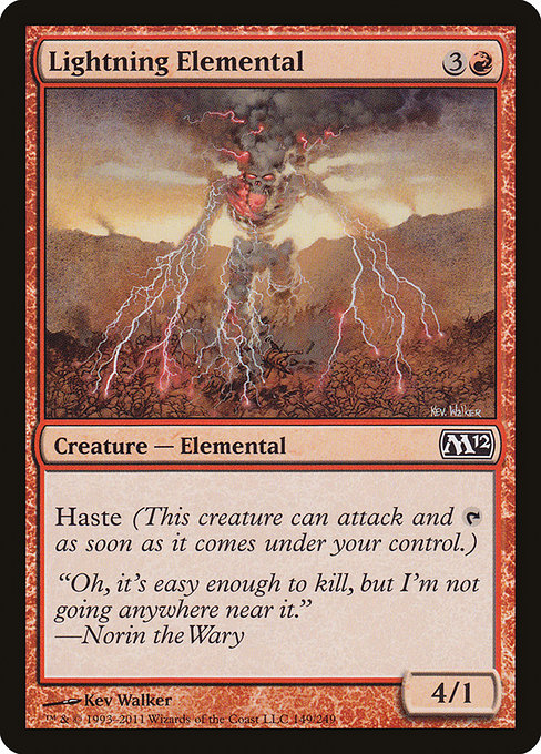 Lightning Elemental - Magic 2012 #149