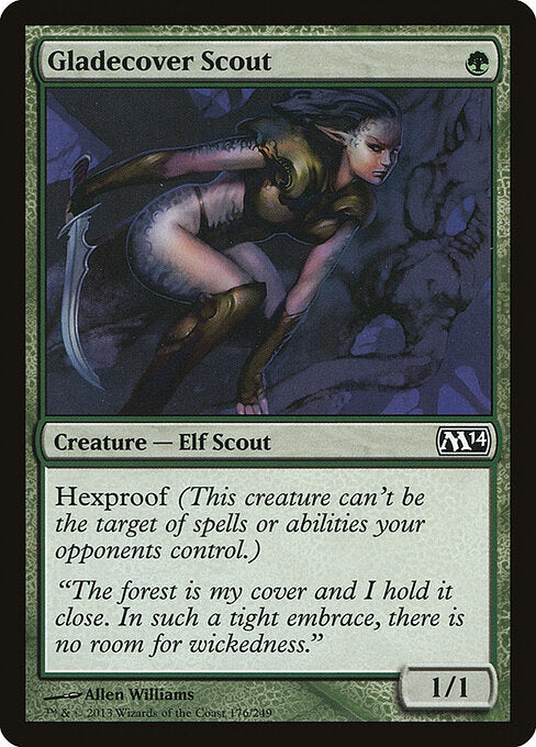 Gladecover Scout Magic 2014 Magic: The Gathering card image
