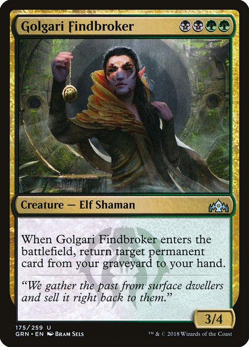 Golgari Findbroker - Guilds of Ravnica #175 Magic: The Gathering card image