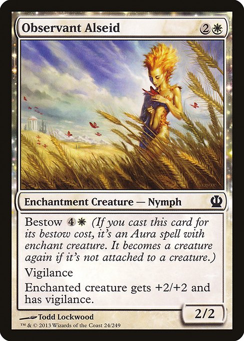 Observant Alseid - Theros #24 Magic: The Gathering card image