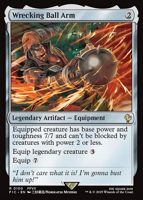 Wrecking Ball Arm Final Fantasy Commander Magic: The Gathering card image