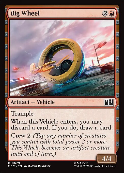 Big Wheel Marvel Super Heroes Commander Magic: The Gathering card image