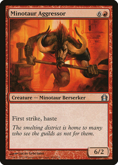 Minotaur Aggressor - Return to Ravnica #100