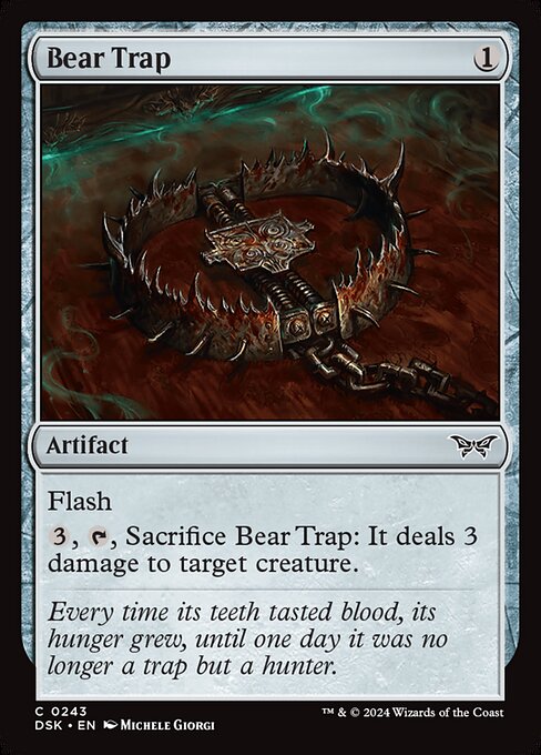 Bear Trap - Duskmourn: House of Horror #243 Magic: The Gathering card image
