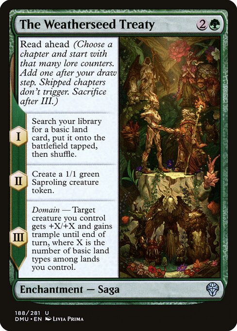 The Weatherseed Treaty - Dominaria United #188 - Near Mint - Foil