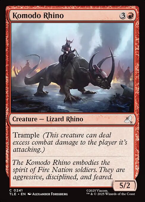 Komodo Rhino - Avatar: The Last Airbender Eternal #241