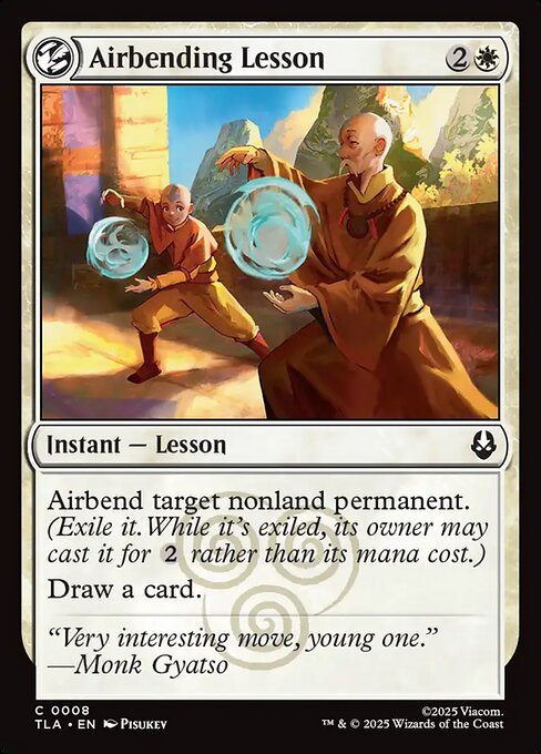 Airbending Lesson - Avatar: The Last Airbender #8 Magic: The Gathering card image