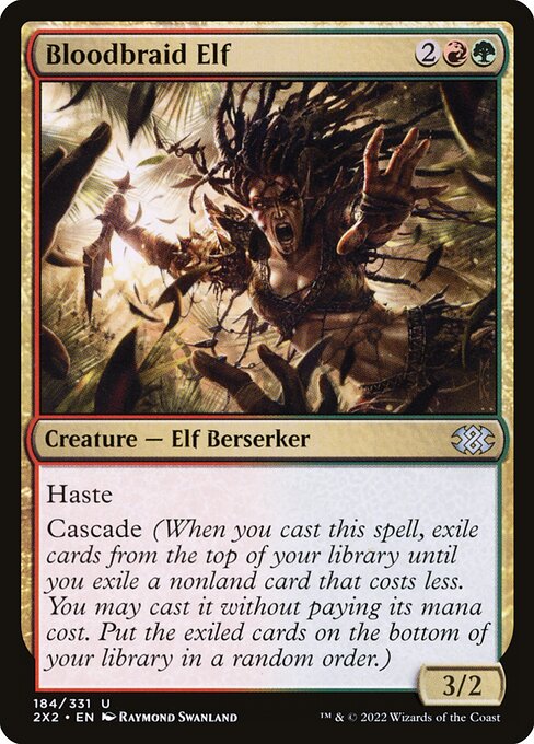 Bloodbraid Elf - Double Masters 2022 #184 - Near Mint - Foil