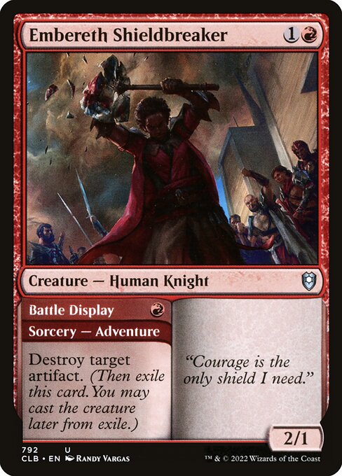 Embereth Shieldbreaker // Battle Display - Commander Legends: Battle for Baldur's Gate #792