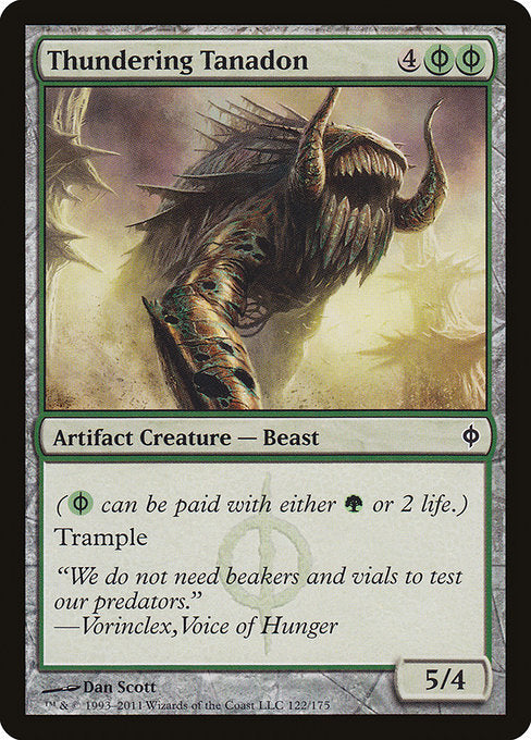 Thundering Tanadon - New Phyrexia #122 Magic: The Gathering card image