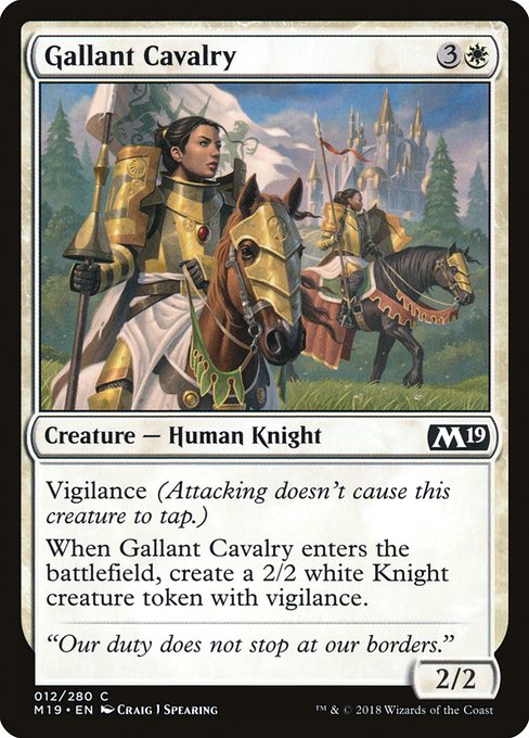 Gallant Cavalry - Core Set 2019 #12
