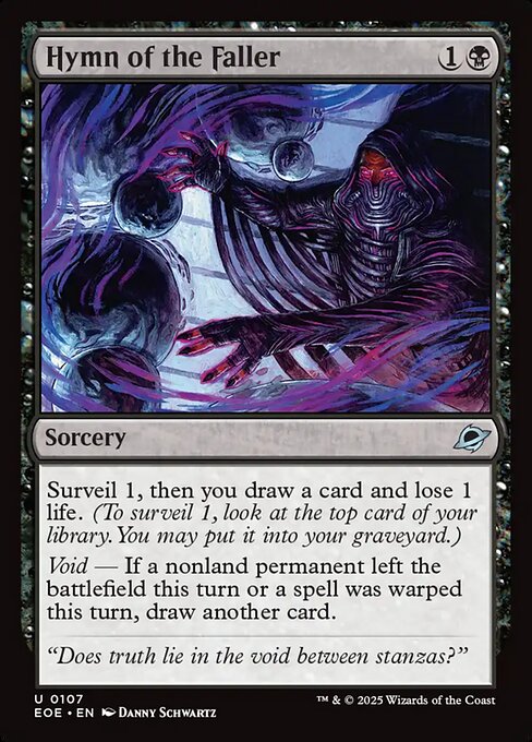 Hymn of the Faller - Edge of Eternities #107 Magic: The Gathering card image