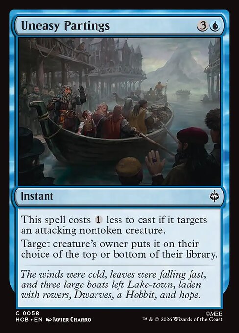 Uneasy Partings HOB 58