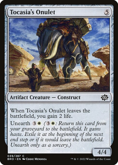 Tocasia's Onulet - The Brothers' War #39